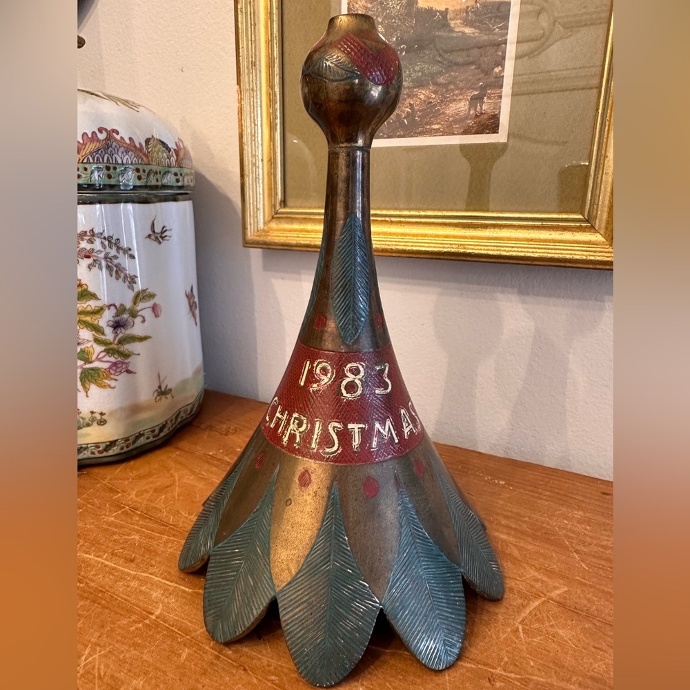 Vintage Sarna 1983 Christmas Holiday Heavy Brass Bell Special Edition